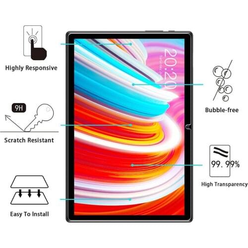 3 Pieces Tempered Glass for Teclast M40 10.1 inch Screen Protector Tablet Protective Film Anti-Scratch Tempered Glass