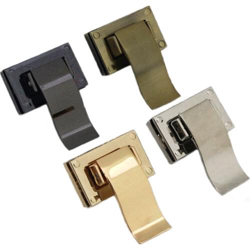 1pcs Metal Long Tongue Lock Fashion Lock Clasp For DIY Handbag Bag Purse Luggage Hardware Closure Bag Parts Accessories