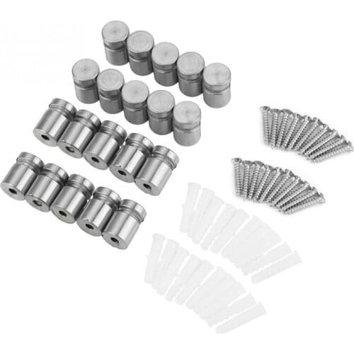 20pcs M16*20mm Stainless Steel SS304 Glass Standoff Advertise Fixing Pin Sign Mounting Hardware