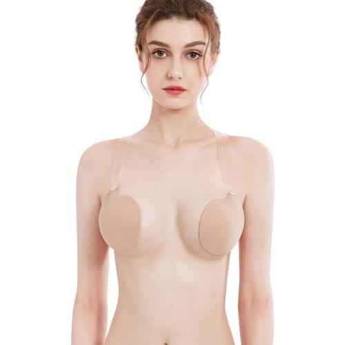 Bras Nipple Cover Anti-Bump Invisible Bra Backless Push Up Strapless Sticky Silicone Bras Self-Adhesive Free Shipping 2021
