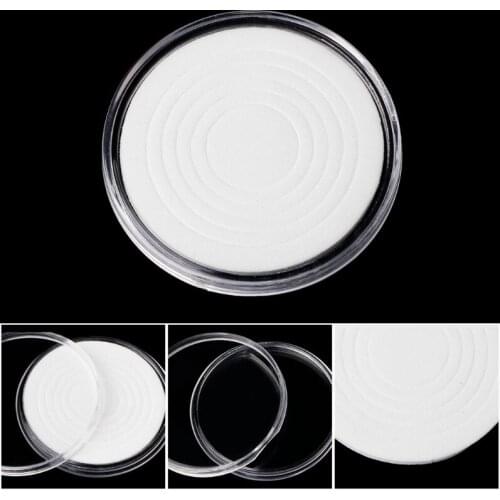 46mm Plastic Coin Holder Capsule Storage Case Display Box With 5 Sizes Pad Rings
