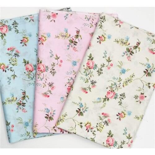 160x50cm Early Sunny Rose Cotton Twill Sewing Fabric, Making Bedding Pajamas Dress Lining Cloth