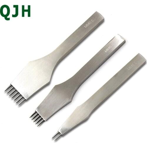 Leather DIY craft tool punching tool puncher leather sewing tool 3mm / 4mm / 5mm pitch stitching puncher circular hole chisel