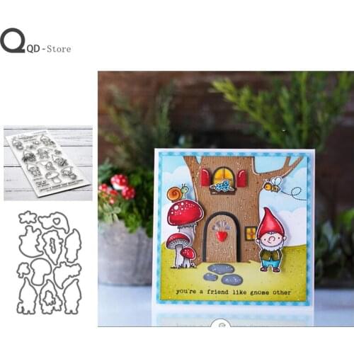 Dwarf Doll Series Cutting Dies Stamps Dies Scrapbooking Mold Cut Handmade Tools DIY Greeting Card Craft Decoration Metal Dies
