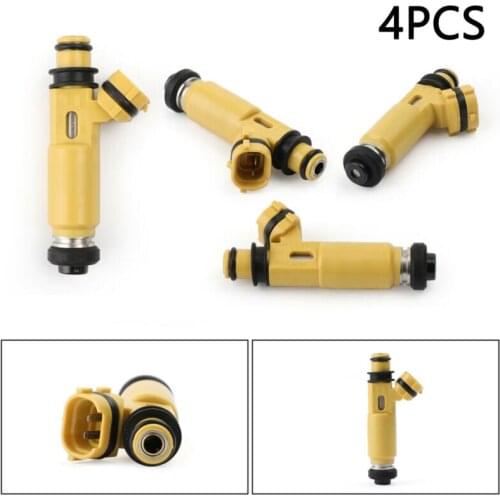 New 440Cc 4-Hole Yellow Denso Fuel Injectors 195500-4450 For Mazda 04-08 Rx-8 Fuel Injectors Car Auto Parts