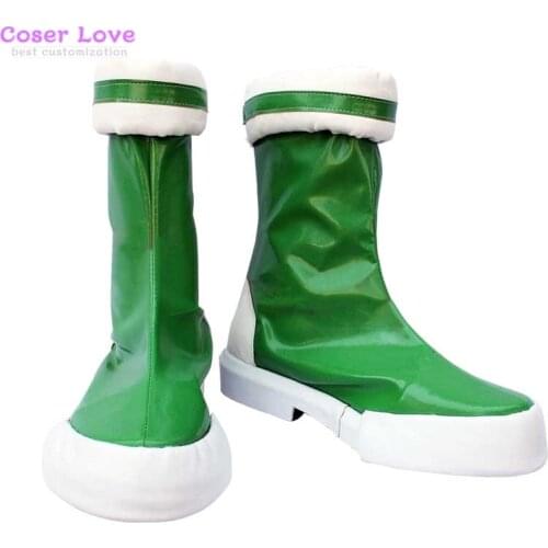 Powerpuff Girls Z Powered Buttercup Cosplay Shoes Boots Halloween Christmas Shoes