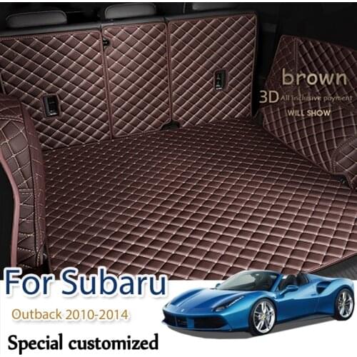 Rear Cargo Liner Boot Trunk Floor Mat Tray Carpet Mats Mud Kick Car Trunk Mat For Subaru Outback 2010 2011 2012 2013 2014