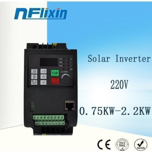 0.75Kw 1.5Kw 2200w VFD Solar Converter Inverter with mppt 380v Three Phase Input for solar water pump
