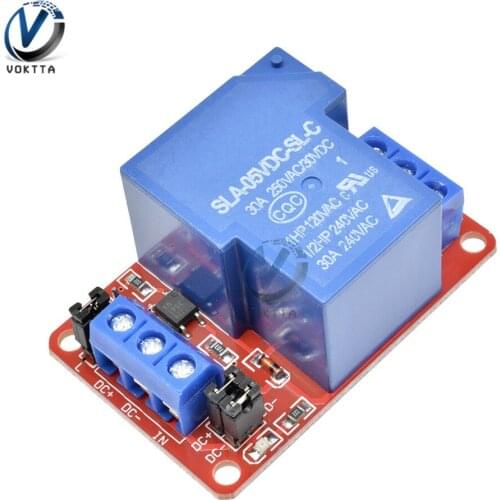 DC 5V 12V 24V 30A High Power 1-Channel Relay Module With Optocoupler H/L Level Triger for Arduino Mega AVR PIC DSP ARM