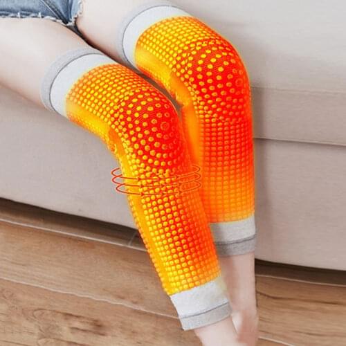 1 Pair Dot Array Self Heating Knee Pads Brace Sports Kneepad Tourmaline Knee Support For Arthritis Joint Pain Relief Recover
