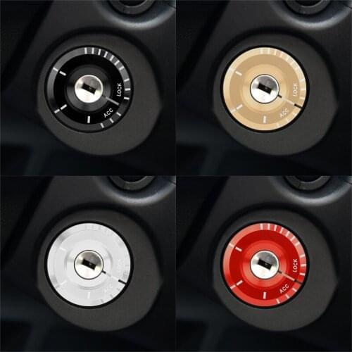 1PCS Car Ignition Key Lock Decoration Ring Stickers For AUDI A1 A3 A4 A5 A7 A8 Q3 Q5 Q7 Audi Sline Quattro S3 Keyhole Aluminum