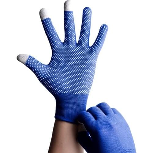 10 Pairs/Lot Anti-skid GEL Touch Screen Gloves Summer Thin Riding/Driving/Mountaineer Wrist Gloves Men Women Sport Running