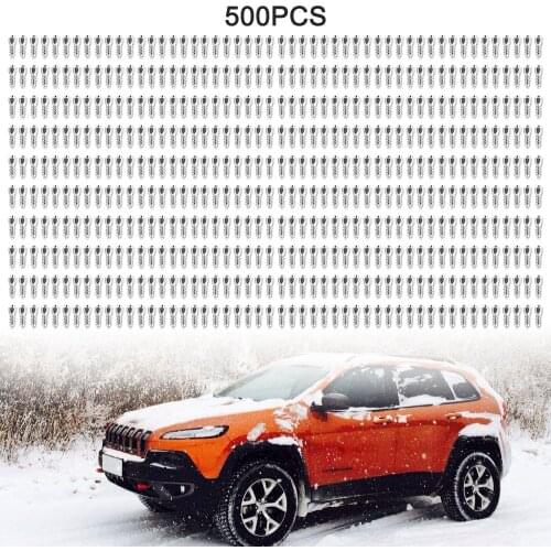 500Pcs Stud Screw 12mm Auto Car SUV ATV Anti-Slip Screw Car Tires Studs Spikes Wheel Snow Chains
