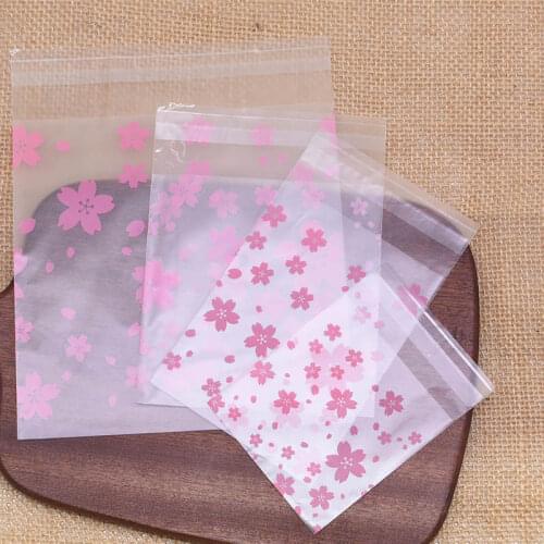 100pcs Opp Plastic gift bags Biscuits Candy Packaging Bag Wedding Favors Bag Gift Party Decor