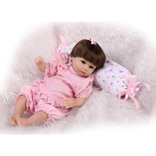 42cm Real Reborn Babies Silicone Reborn Dolls for Girls Childrens Birthday Gift,New Lifelike Baby Newborn Dolls with Clothes