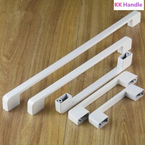 96mm,128mm,160mm,192mm,224mm 320mm white fashion furniture handle kitchen cabinet wardrobe dresser door cabinet drawer handles