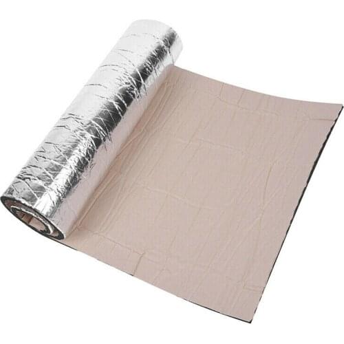 Aluminum foil + rubber foam Car Soundproof insulation Soundproof Foam Pad 100*40cm Deadening Heat Warm Practical