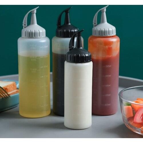 Condiment Squeeze Bottle Sauce Squeeze Squirt Bottle Syrup Salad Dressing Container Food Dispenser Leakproof Bottles