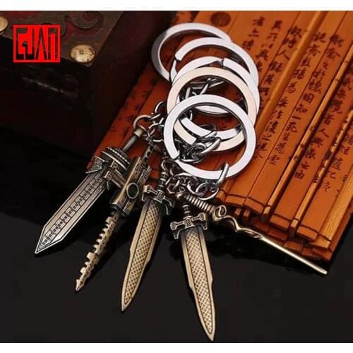 Alloy Sword Weapon Model Ornament Non-attacking Heaven Rainbow Shark Tooth Ling Xu Mo Mei Sword Weapon Alloy Model Ring