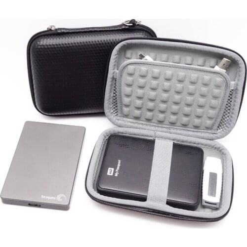 Fashion 2.5 inch HDD Storage Bag Travel Digital Accessories Gadget Pouch for Earphone, USB Flash Drive, Data Cable, Power Bank