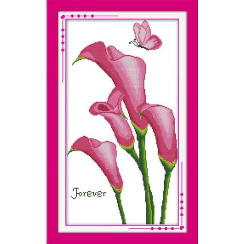 Fragrance cross stitch kit flower 18ct 14ct 11ct count printed canvas stitching embroidery DIY handmade needlework