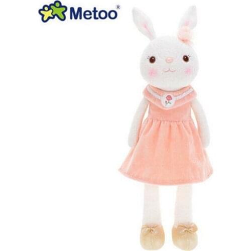 New Arrival 1PCS Authentic Metoo Angela Rabbit Doll Kawaii Baby Plush Doll for Kids Toys Birthday Gifts 5 Colors Wholesale A26