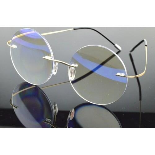 Round Reading Glasses Men Women Portable Rimless Ultra Light Frameless Coated Lenses With Box +0.75 +1 +1.5 +1.75 +2 +2.75 to +4