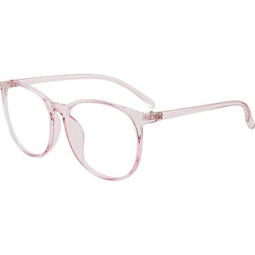 Round Anti Blue Light Glasses Black Clear Glasses Frames Computer Gaming Glasses For Men Women Light Weight TR90 Eyewear Gafas