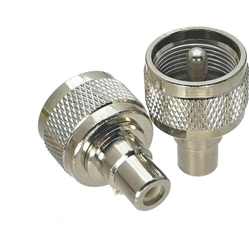 1Pcs Adapter UHF PL259 Male Plug to RCA TV Female Jack Straight RF COAXIAL Connector