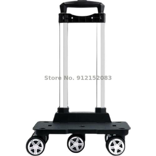 Aluminum Alloy Grocery Shopping Cart Small Cart Trolley Shopping Cart Foldable Portable Portable Hand-drawn Bucket Cart Househol