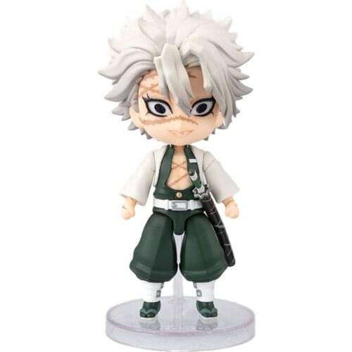 Pre-Sale Demon Slayer Shinazugawa Sanemi 9Cm Q Version Japanese Anime Figure Hand-Made Decoration Toy Model Ornaments Toy Gift
