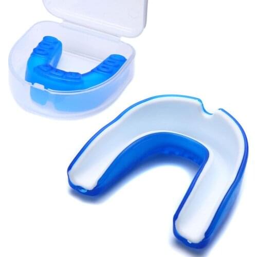 Adult Silicone Boxing Protection with Box Mouthguard Proffessional Traning Gadget Karate Sports Tooth Cover Non-Toxic Clear