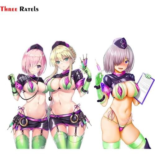 Three Ratels B516 Mash Kyrielight And Florence Nightingale Fate Stickers For Yamaha Motorcycle Vinyl Material Waterproof Decals