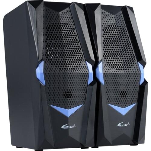 USB Wired Multimedia Speaker Desktop Speaker with Stereo Sound Effect Independent Volume Control for PC Laptop Tablet Phone