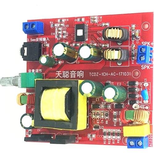 HIFI High-fidelity and High-efficiency Class D Mono 100W Digital Power Amplifier Board with Switching Power Supply