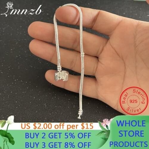 With Certificate Famous European LMNZB Brand Original 925 Solid Silver Chain Bracelet For Women DIY Beads Charms Bracelet Bangle