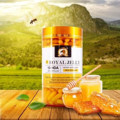 NewZealand Gold Kiwi Royal Jelly Honey Vip Capsules Dietary Supplement Health Wellness products Proteins Lipids Hormones 10 HDA