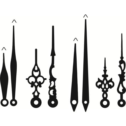 100 Sets 28mm shaft DIY Wall Clock movement with metal pointer Mechanism parts Hour/Minute hands repair Replace Kits good sale