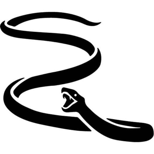 16.2CM*13.6CM Ferocious Viper Decor Car Stickers Body Of Car Vinyl Decal