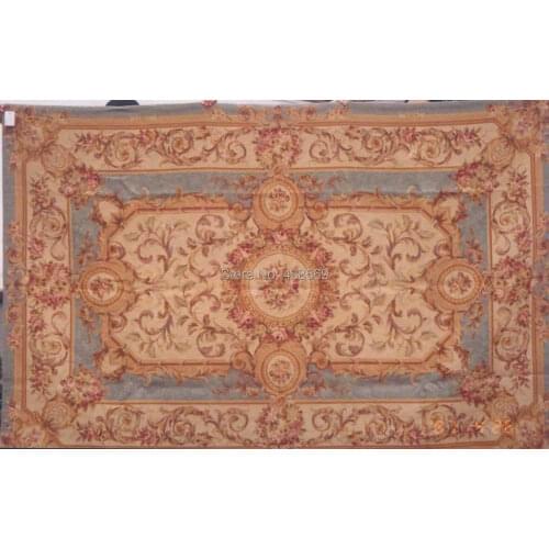 Free shipping 10K handmade needlepoint woolen rugs high quality 5.5'x8'' 100% New Zealand Wool & Handmade