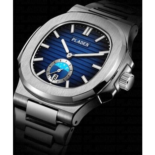 Fashion Men Watches Top Brand Luxury Mens Watch Waterproof Stylish Business Stainless Steel Calendar Wristwatch Dropshipping