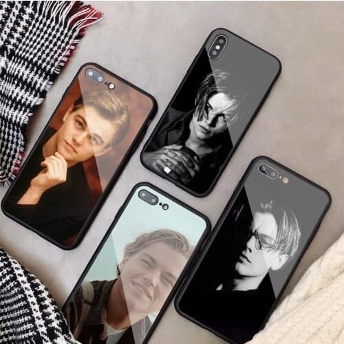 Leonardo DiCaprio Tempered Glass Phone Case For iphone 12 11 Pro Max 5 6 7 8 PLUS X XS XR XSMax Shell