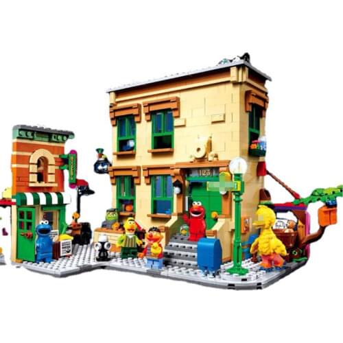 Kid Toys Building Blocks 1367PCS 123 Sesamed Street Bricks Compatible 21324