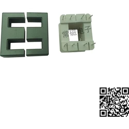 EE55B Mn-Zn Ferrite Core Vertical Skeleton Support Power Core High Frequency Transformer Core PC40