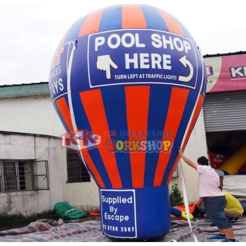 KK Factory Inflatable Roof Balloon Advertising Display Roof Top Ground Hot Air Balloon