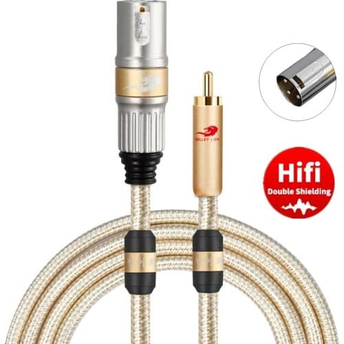 Hifi RCA male to XLR male Adapter Audio Stereo Cable for Amplifier Speaker Mixer VCD/TV Radio/Tape Recorder Home Theater Cables