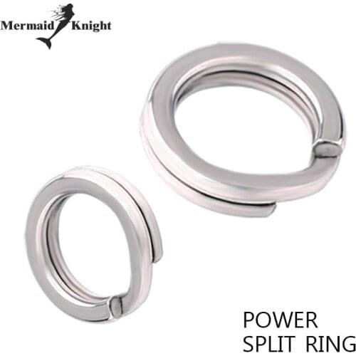 MK Brand 60~100Pcs/bag white color Stainless steel split ring Fishing Connector Brand Fish Hooks hot model lure Lure Accessories