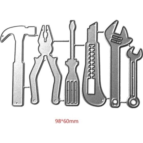 Cutlery Set Metal Cutting Dies Stencil DIY Scrapbooking Album Stamp Paper Card Embossing Craft Decor