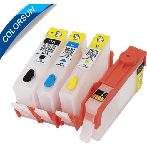 Colorsun for hp 655 for hp655 ink cartridge for hp deskjet 3525 5525 4615 4625 4525 6520 6525 6625 refillable cartridge ARC chip