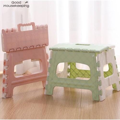 Plastic Multi Purpose Folding Step Stool Home Train Outdoor Storage Foldable Kids holding stool camping Dropshipping 619